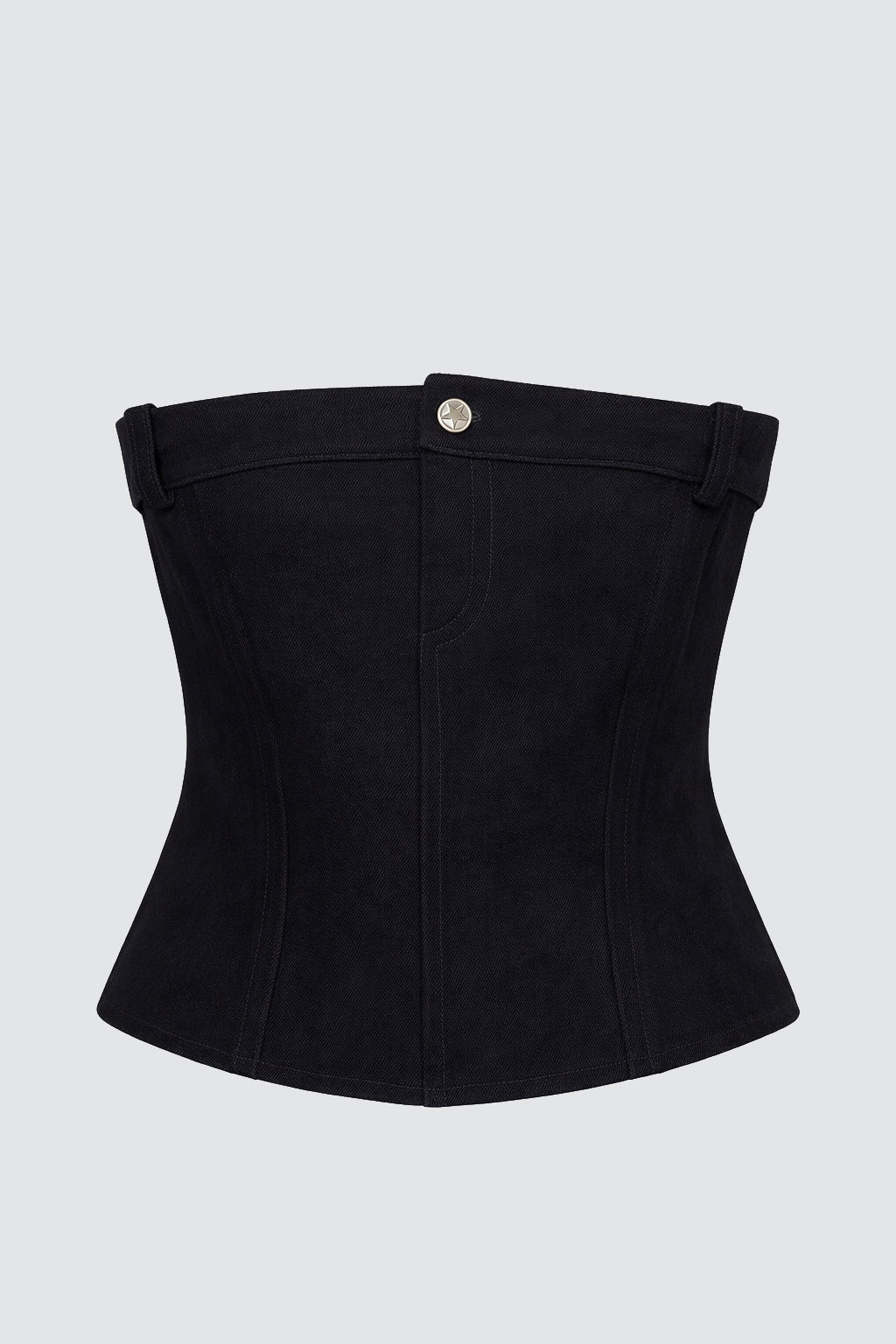 Pantolon Görünümlü Denim Korse