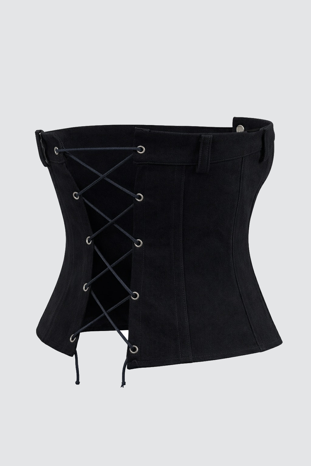 Pantolon Görünümlü Denim Korse